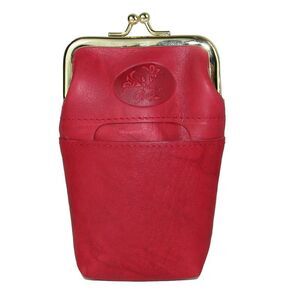 Buxton Women's Leather Framed Cigarette Case Wallet with Floral Emboss